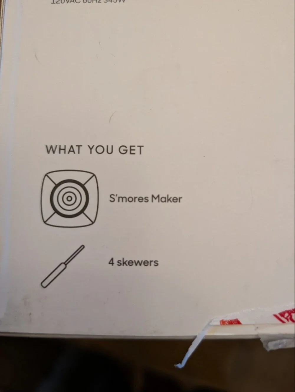 Sharper Image White and Silver S'mores Maker with Skewers